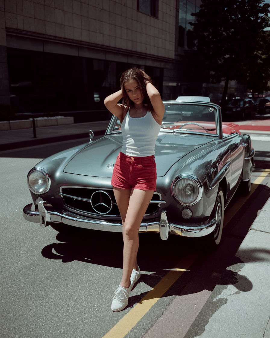 Silberner Lack & weiche Lippen – mein W188 ist mehr als nur ein Klassiker 😘🔥